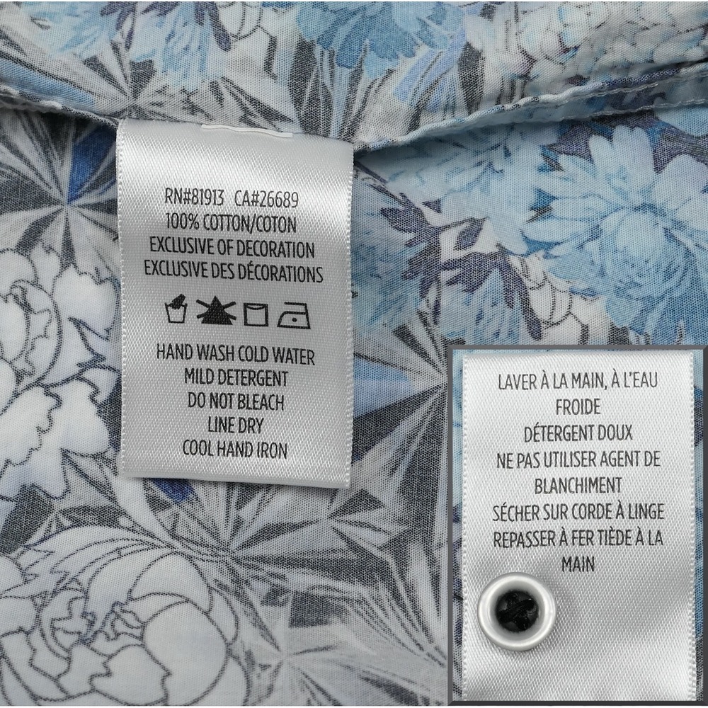 Robert Graham Mens L Crystal Prism Floral Geometric Button Down‎ S/S Shirt AOP - Picture 8 of 10